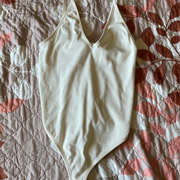 super cute white tank body suit🤍 - Picture 1 of 1
